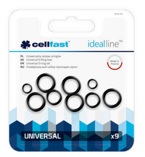 Set unaza Cellfast Universal, 9 copë