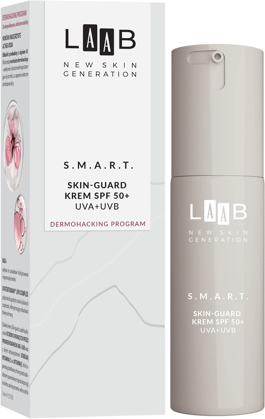 Krem kundër diellit LAAB S.M.A.R.T. Dermohacking Program Skin-Guard, SPF 50+ UVA+UVB, 50ml