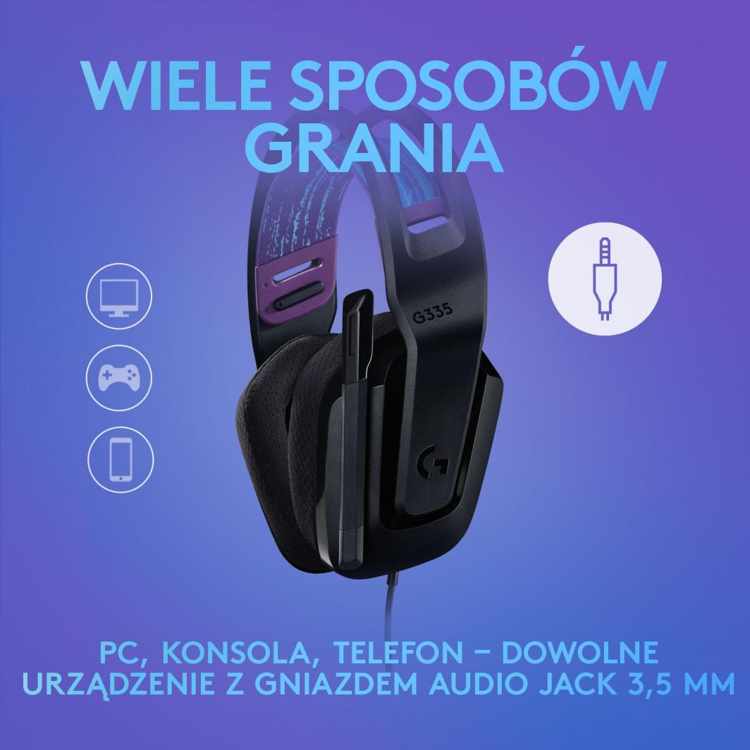 Kufje Logitech G335 981-000978, 40mm, të zezë