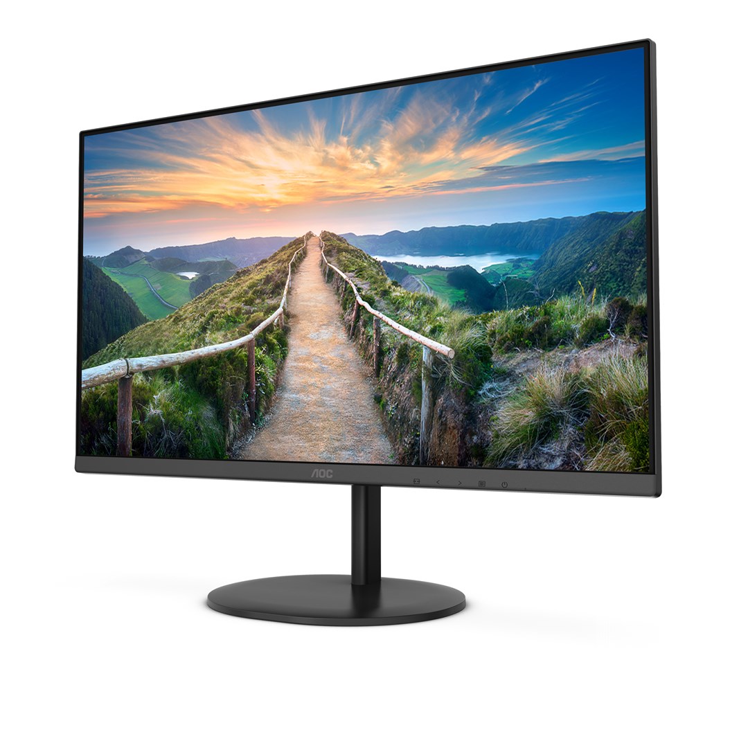 Монитор AOC V4 Q24V4EA, 23.8", 2560 x 1440, 75 Hz, i zi