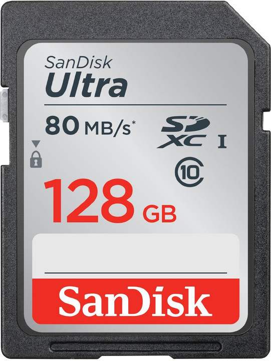 Kartë memorie SanDisk SDXC Ultra 128GB 80MB/s Klasa 10