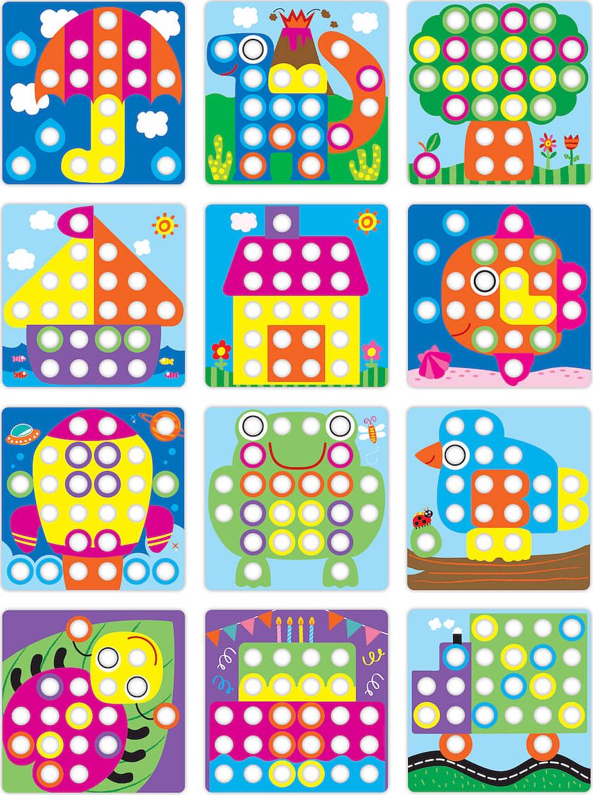 Puzzle mozaik Smily Play Button, +3 vjeç