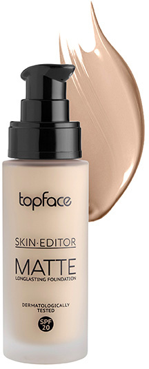 Pudër e lëngshme Top Face Found Matte Skin Editor, 002