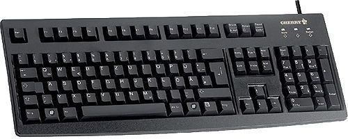 Tastierë Cherry Tastatur, me kabllo, UK, e zezë