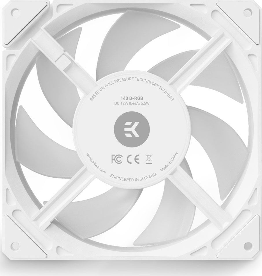 Ладилник EKWB EK-Loop FPT 140 D-RGB, 140 мм, бел