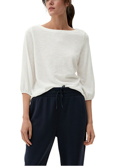 Bluzë S.Oliver Regular Fit, e bardhë