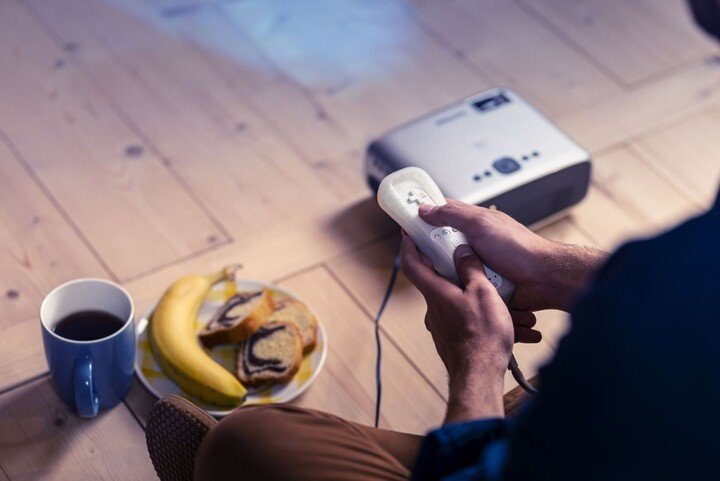 Projektor Philips NeoPix EASY 2+, i zi / argjendtë