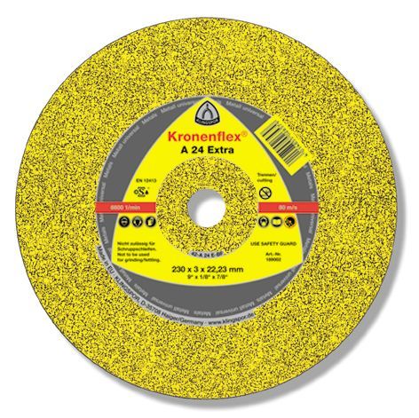 Disk KLINGSPOR konveks për prerjen çelikut 125x6x22mm A24 Extra 45458A Disk KLINGSPOR konveks për prerjen çelikut 125x6x22mm A24 Extra 45458A