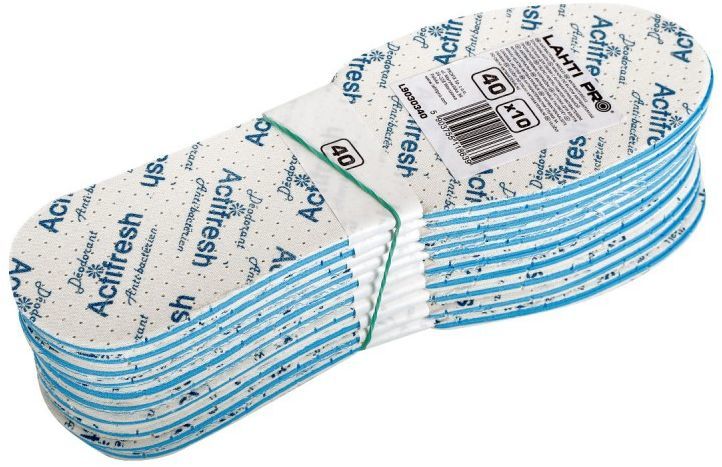 Shtesa antibakteriale për këpucë LAHTI (L9030341), 10 palë, nr 41