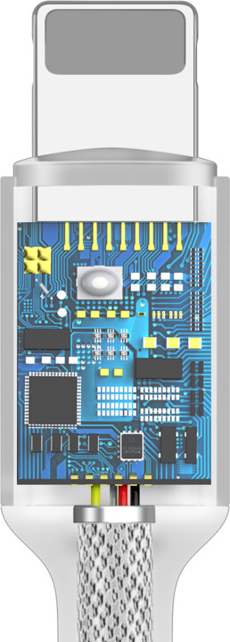 Kabllo BASEUS Seria Cafule, Lightning  - Jack 3.5mm, M/F, e bardhë