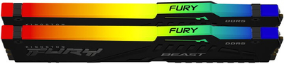 Мемориски модул Kingston Fury Beast RGB 32GB (2x16GB) DDR5 5600 CL40