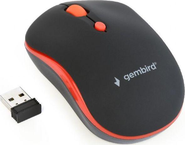 Maus Gembird MUSW-4B-03-R, wireless, USB, i zi dhe i kuq Maus Gembird MUSW-4B-03-R, wireless, USB, i zi dhe i kuq