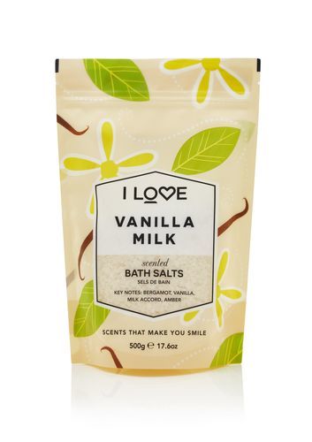 Kripë vaske për dush I LOVE Vanilla Milk 500 g