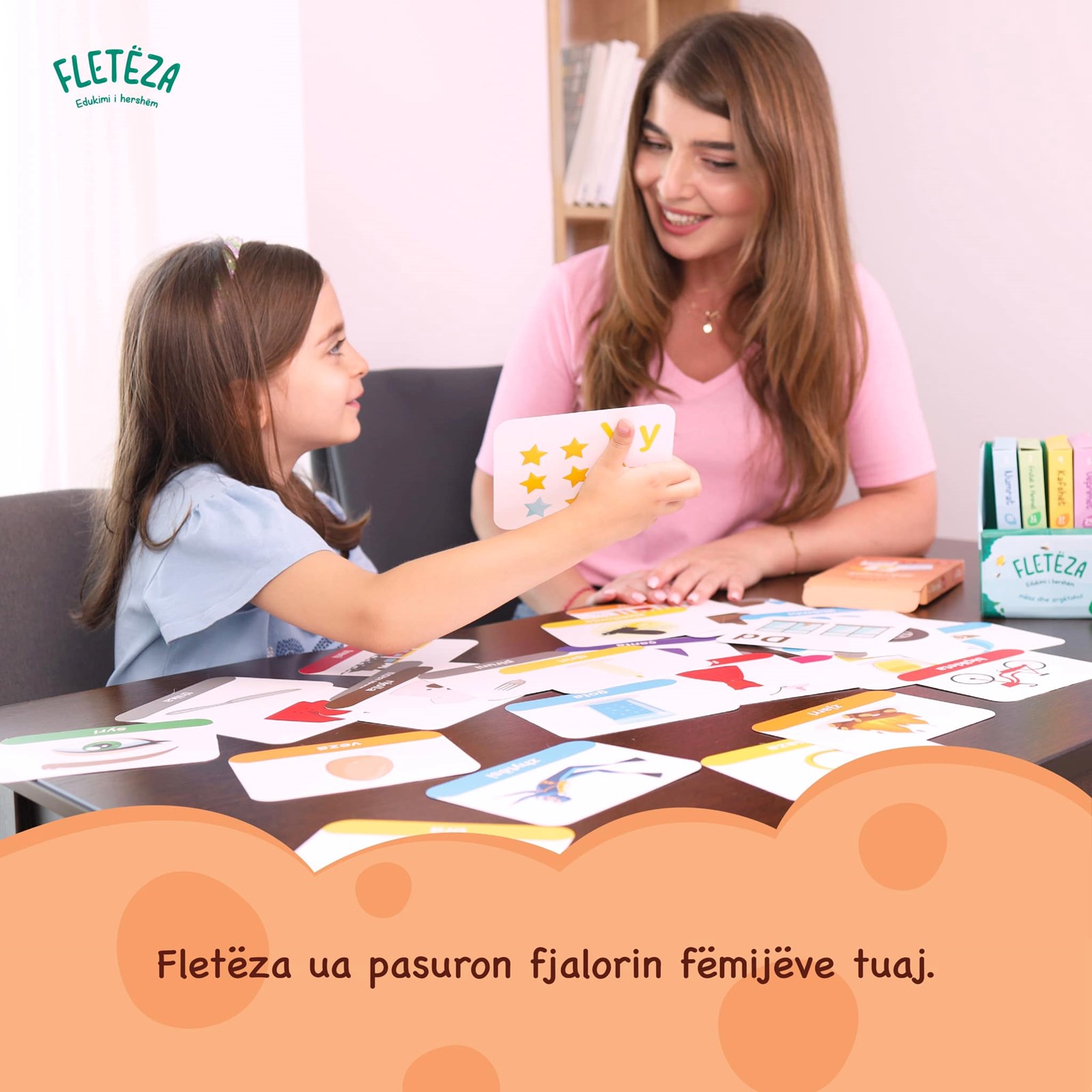 Karta edukative Fletëza, 6 në 1, 180 copë