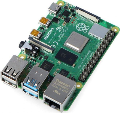 Set mini kompjuter dhe aksesorë Raspberry Pi 4 Model B, RAM 2GB, i zi/kuq