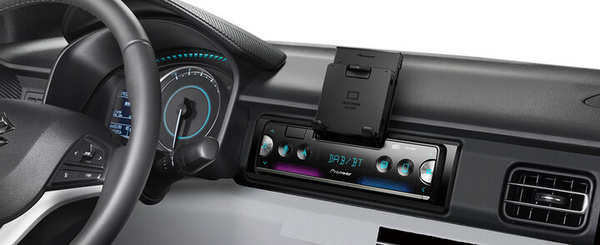 Radio makine Pioneer SPH-20DAB, e zezë