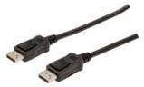 Kabllo Digitus 2x DisplayPort, 3m, e zezë