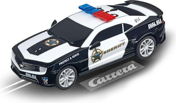 Makinë policie Carrera: Chevrolet Camaro Sheriff, 19 x 17 x 3 cm, e bardhë / zezë Makinë policie Carrera: Chevrolet Camaro Sheriff, 19 x 17 x 3 cm, e bardhë / zezë