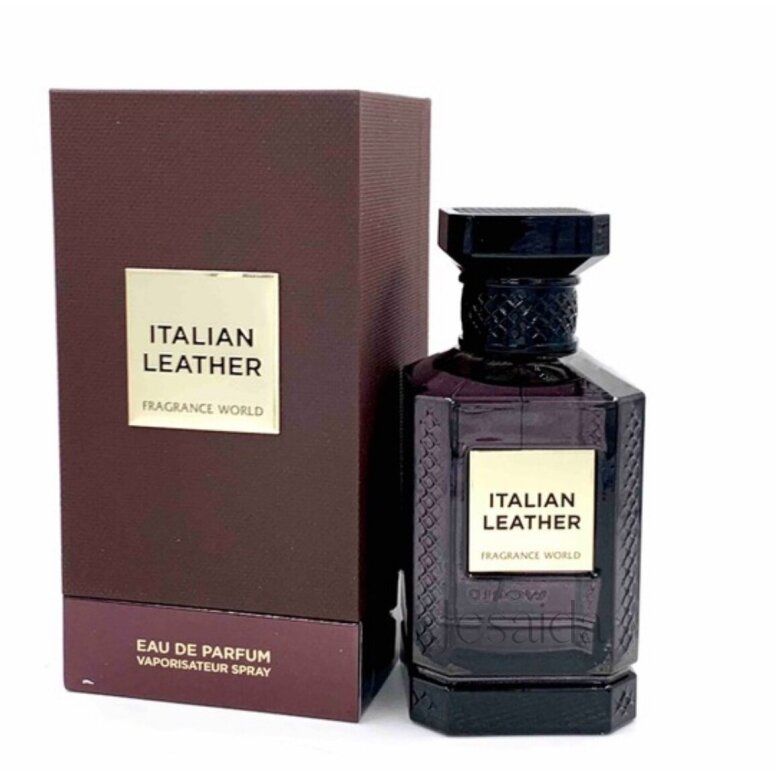 Eau de Parfum Fragrance World Italian Leather 80ml