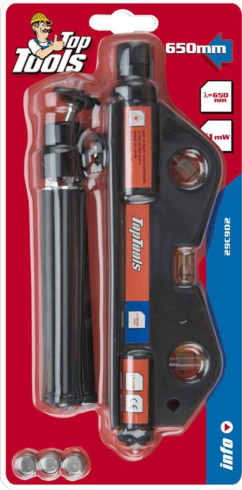 Mini laser nivelues me tripod Top Tools i zi (29C902)