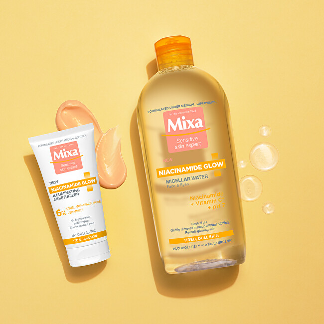 Ujë micellar Mixa Niacinamide Glow, 400 ml