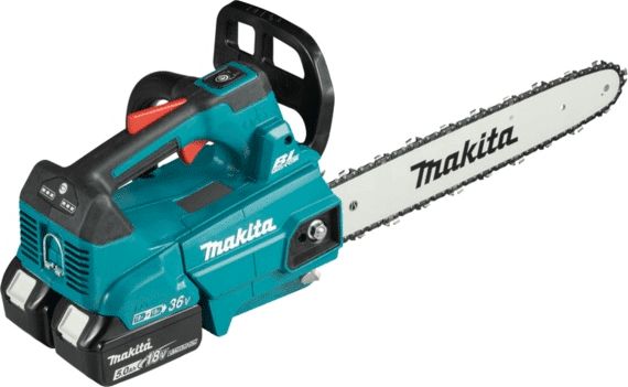 Sharrë elektrike me zinxhir Makita, 2 x 18 V, e kaltër