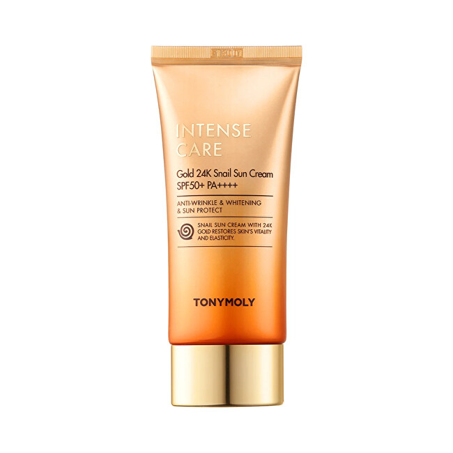Krem mbrojtës ndaj diellit Tony Moly SPF 50+ Intense Care Gold 24K Snail, 50 ml