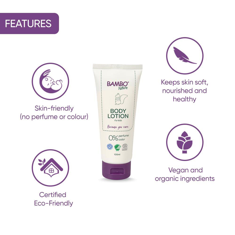 Krem hidratues për bebe dhe fëmijë Bambo Nature Body Lotion, 100ml