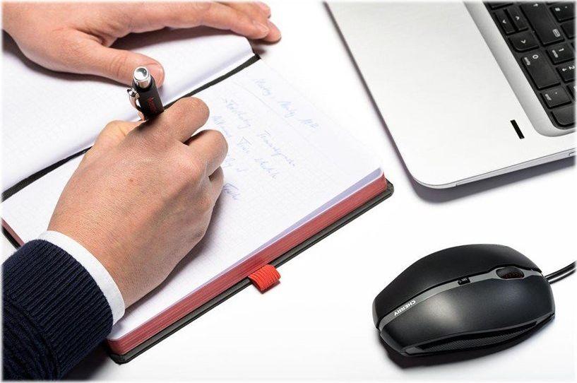 Глушец Cherry Gentix, со кабел, USB, црна