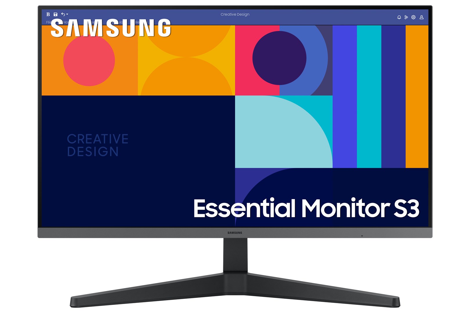 Monitor Samsung Essential S3 S33GC LED, 27", FHD, i zi