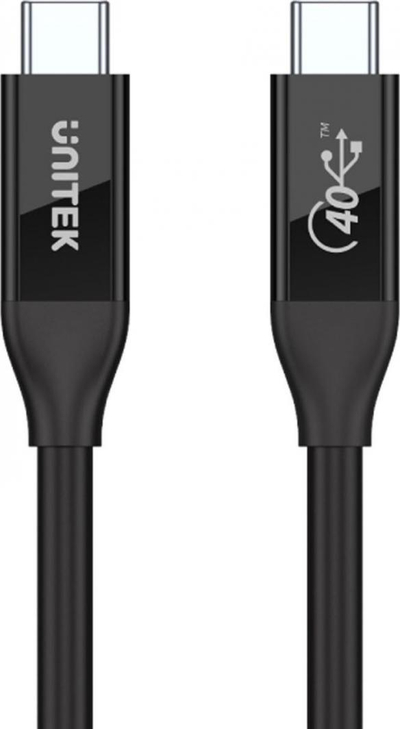 Kabllo rrjeti USB Unitek USB-C - Kabllo USB-C 0,8 m (C14100BK-0,8M), e zezë