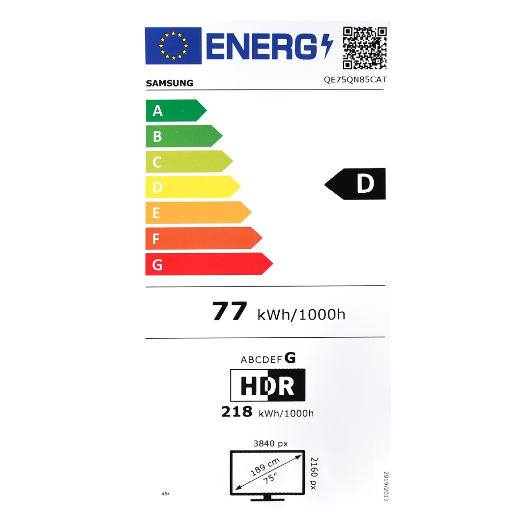 Телевизор Samsung QE75QN85CAT Smart, 75" (190.5 cm), LED 4K UHD