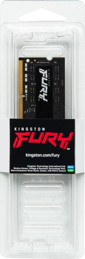 Memorie RAM Kingston Fury Impact, SODIMM, DDR4, 16 GB, 3200 MHz, CL20