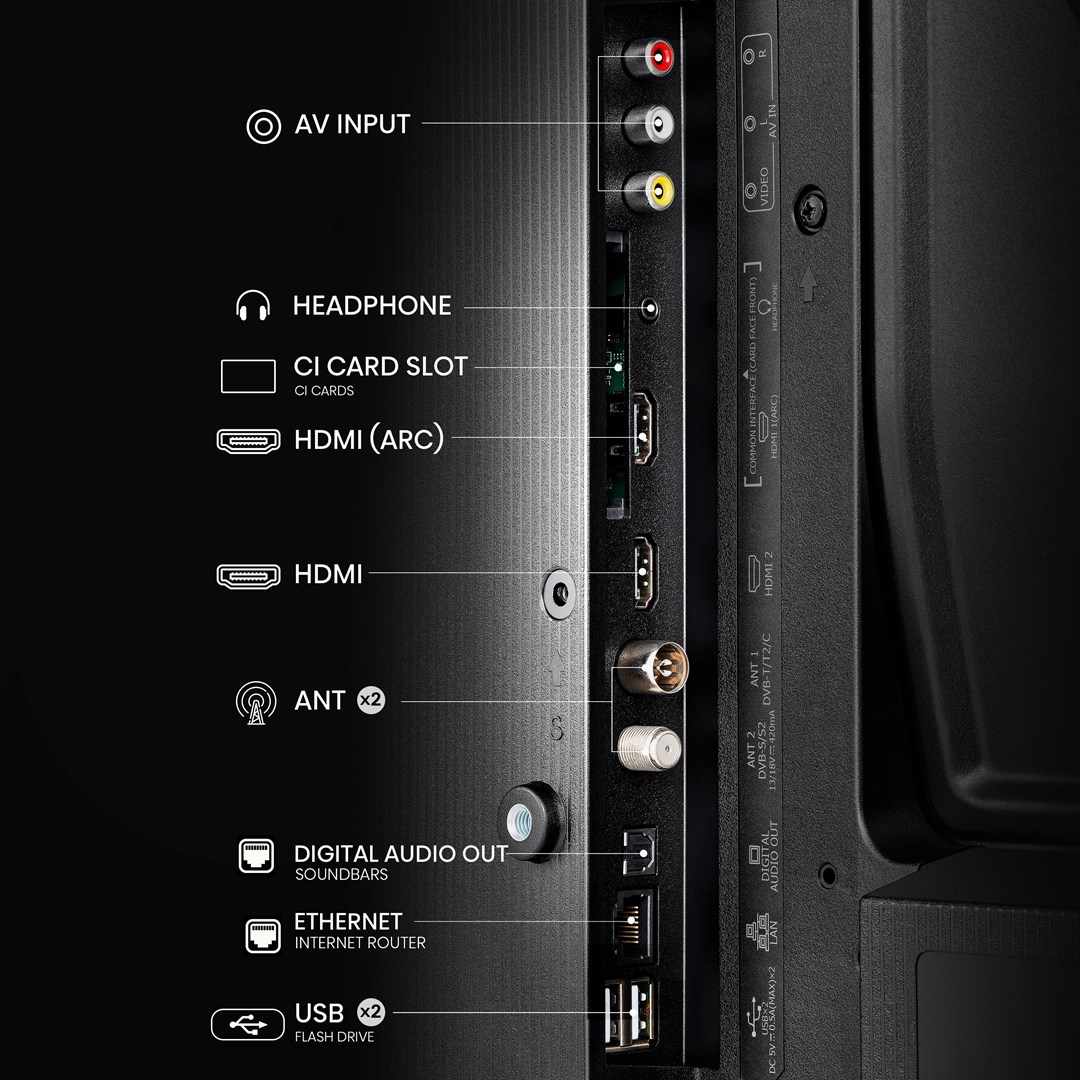 Hisense 32A4N телевизор, 81,3 см (32"), HD, Паметен телевизор, Wi-Fi, црна