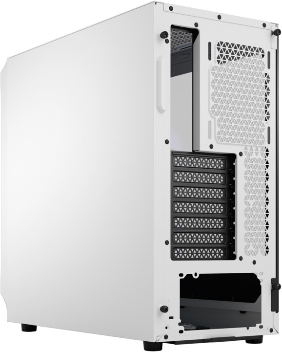 Kasë kompjuteri Fractal Design Focus 2 RGB White TG Clear Tint