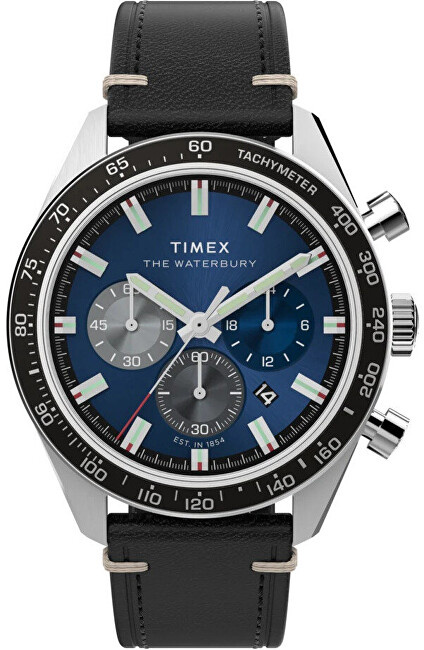 Orë dore për meshkuj Timex Warerbury TW2Y18600UK, e zezë