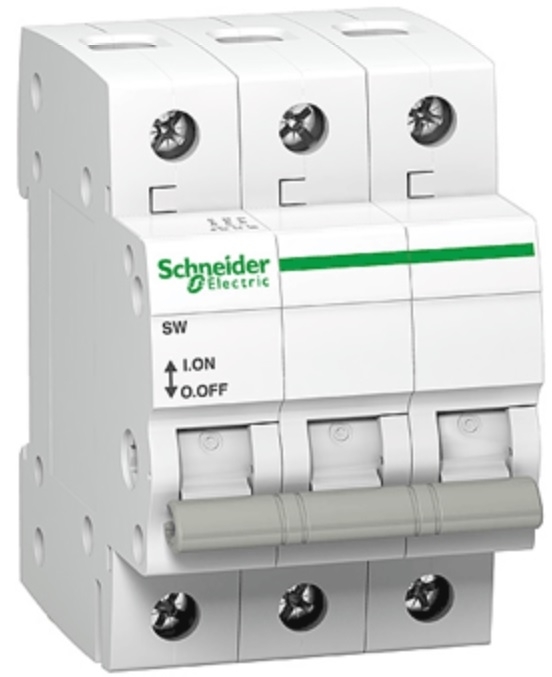 Ndërprerës Schneider A9S62363, 63 A, 3P, i bardhë