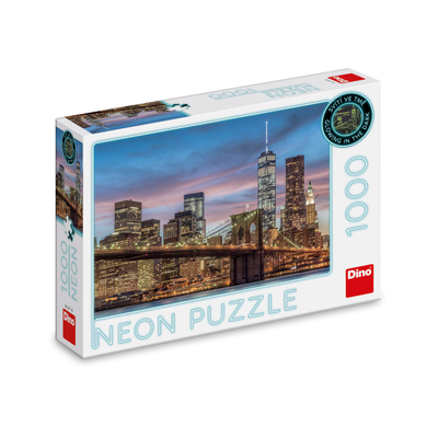 Puzzle Dino New York Neon, 1000 pjesë, 15+ vjeç