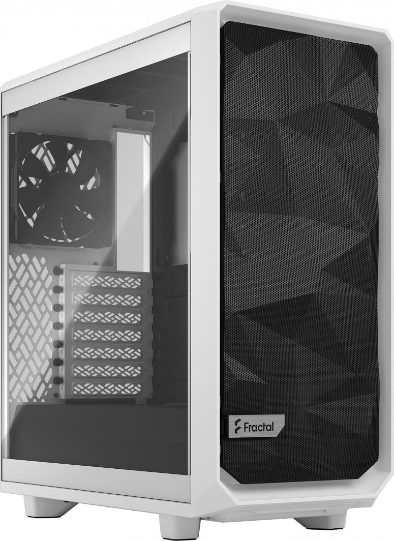 Kasë Fractal Design Meshify 2 Compact TG Clear Tint, e bardhë, Midi Tower