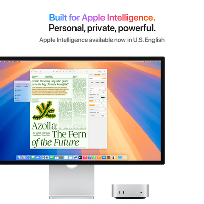 Apple Mac Mini, M4 10‑core, 16GB, 256GB SSD, 10‑core GPU, Silver