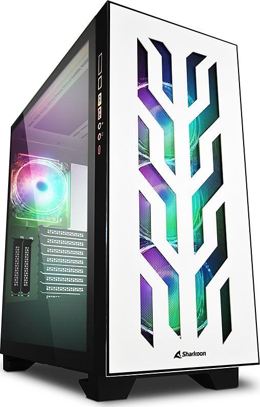 Kasë Sharkoon Elite Shark CA300T ARGB, e bardhë, Full Tower