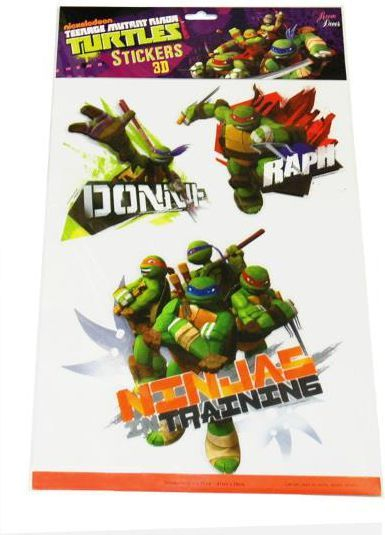 Ngjitëse dekoruese Euro Trade 3D Teenage Mutant Ninja Turtles, 295×500×1 mm