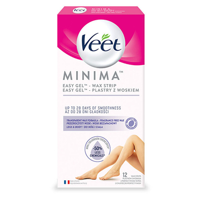 Shirita për depilim me dyll Veet Mini, 12 copë