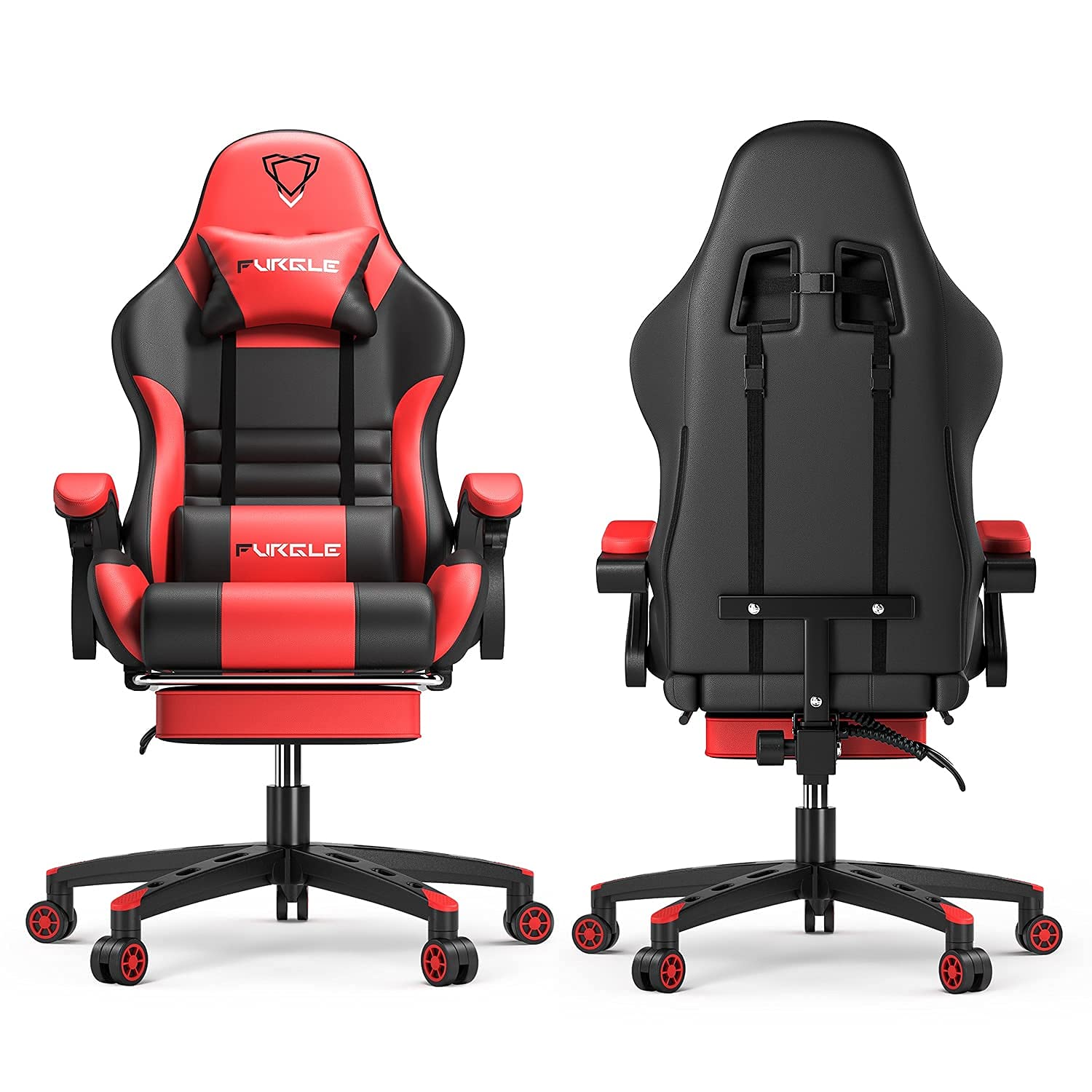 Karrike gaming Furgle, e zezë / kuqe
