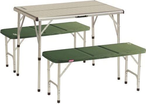 Tavolinë pikniku Coleman me 2 stola, për 4 persona, alumin / poliester (053-L0000-205584-29) Tavolinë pikniku Coleman me 2 stola, për 4 persona, alumin / poliester (053-L0000-205584-29)