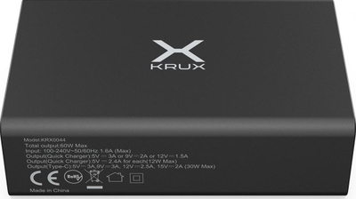 Karikues Krux KRX0044(KRX0044), 4x USB-A, 1x USB-C, 11 A, i zi