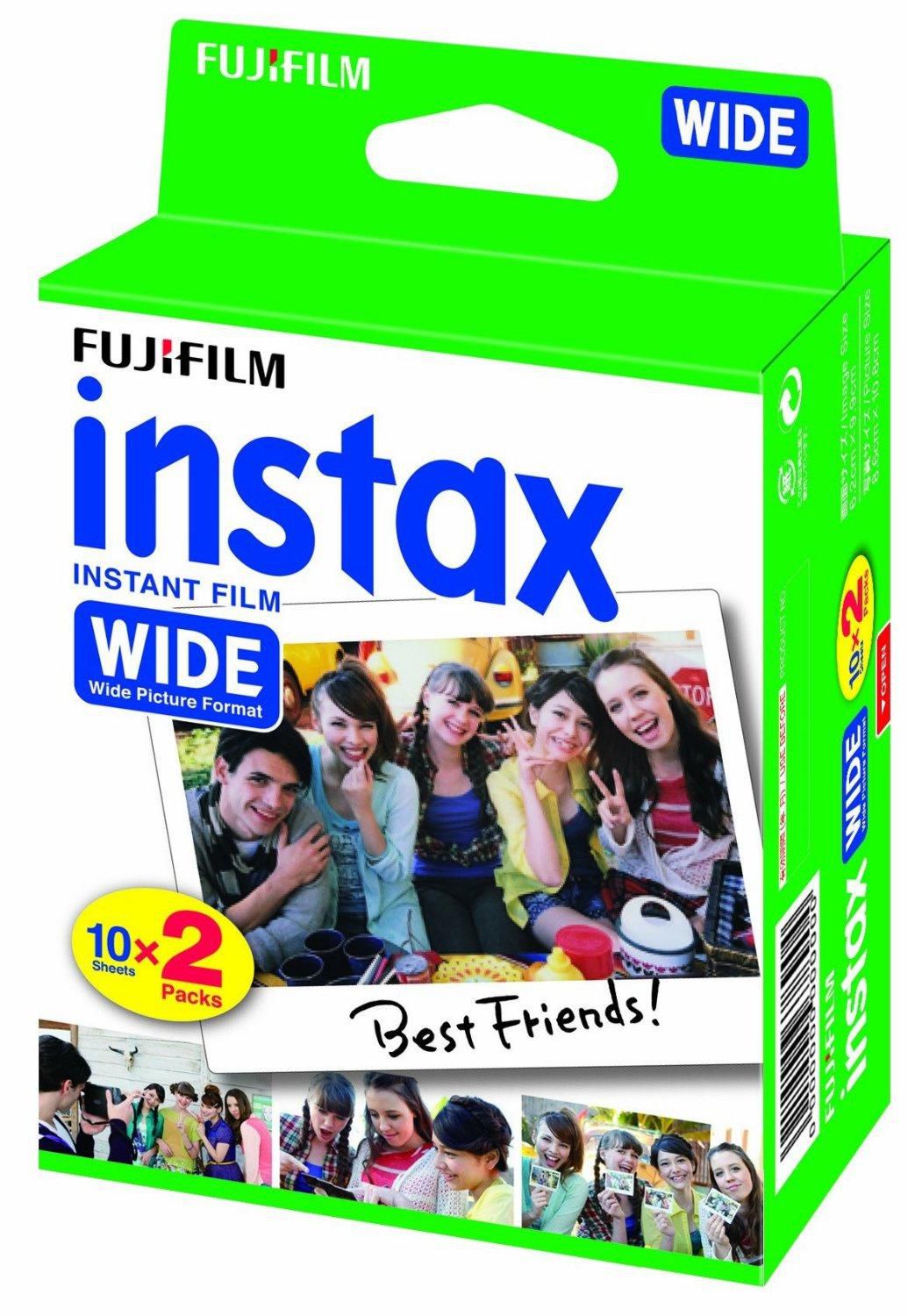 Fujifilm Instax Wide colour instant film - ISO 800 - 10 - 2 cassettes