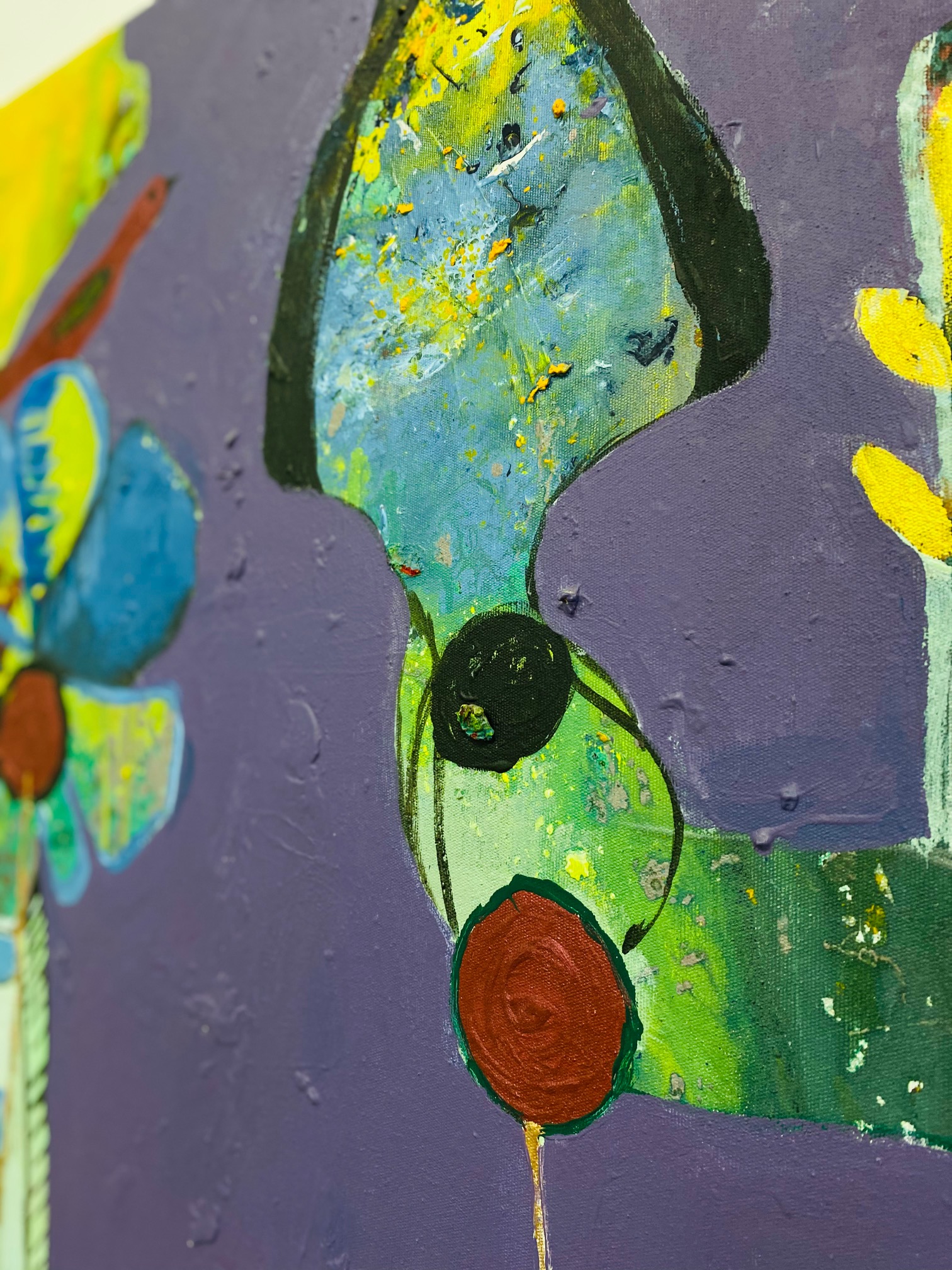 Pikturë Dar, 'Andërr' C8, akril & vaj në pëlhurë, 170 x 90 cm