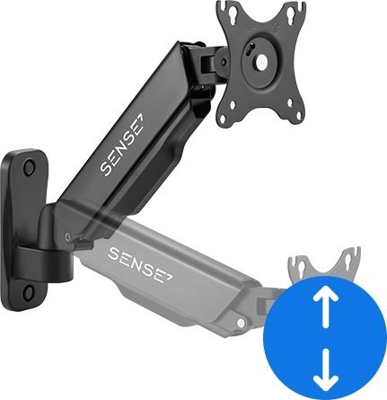 Mbajtëse muri për monitor SENSE7 HANG, zgjatëse, 17"-32", e zezë