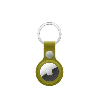 Apple AirTag FineWoven Key Ring, Chartreuse